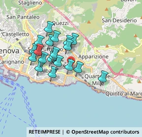 Mappa Via Luigi Devoto, 16131 Genova GE, Italia (1.461)