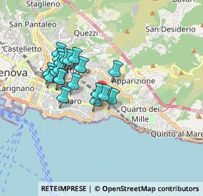 Mappa Via Luigi Devoto, 16131 Genova GE, Italia (1.495)