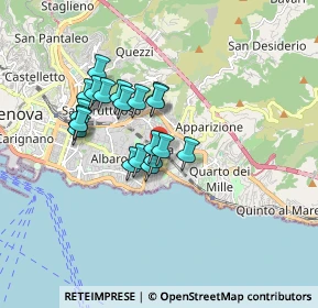Mappa Via Devoto Luigi, 16147 Genova GE, Italia (1.366)