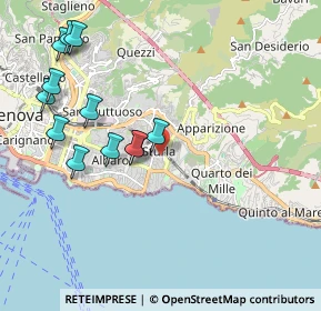 Mappa Via Luigi Devoto, 16131 Genova GE, Italia (2.19167)