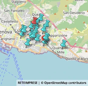 Mappa Via Luigi Devoto, 16131 Genova GE, Italia (1.2945)