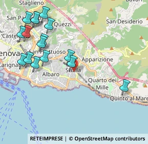 Mappa Via Luigi Devoto, 16131 Genova GE, Italia (2.4425)