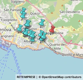 Mappa Via Luigi Devoto, 16131 Genova GE, Italia (1.40688)