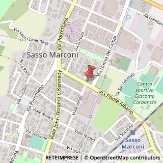 Mappa Via Ponte Albano, 37, 40037 Sasso Marconi, Bologna (Emilia Romagna)