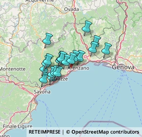 Mappa Via vicinale Chiappino, 16016 Cogoleto GE, Italia (9.353)