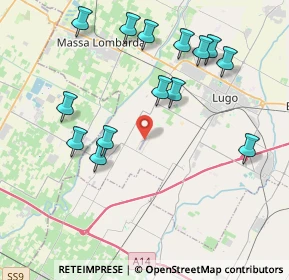 Mappa Via Ripe di Bagnara, 48032 Bagnara di Romagna RA, Italia (4.36857)