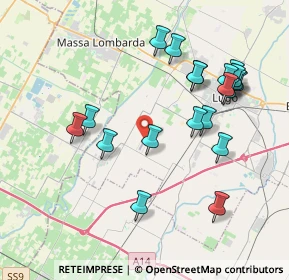 Mappa Via Ripe di Bagnara, 48032 Bagnara di Romagna RA, Italia (4.1215)