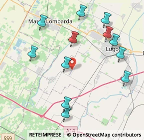 Mappa Via Ripe di Bagnara, 48032 Bagnara di Romagna RA, Italia (4.665)