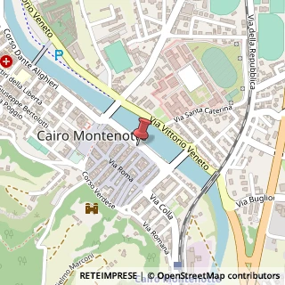 Mappa Via della Valle,  3, 17014 Cairo Montenotte, Savona (Liguria)