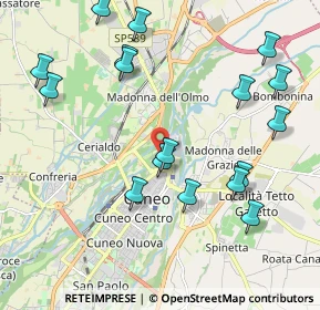 Mappa Via del Fontanone, 12100 Cuneo CN, Italia (2.34294)