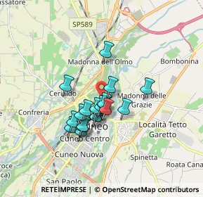 Mappa Via del Fontanone, 12100 Cuneo CN, Italia (1.242)