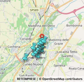 Mappa Via del Fontanone, 12100 Cuneo CN, Italia (1.29846)