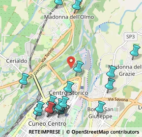 Mappa Via del Fontanone, 12100 Cuneo CN, Italia (1.3635)