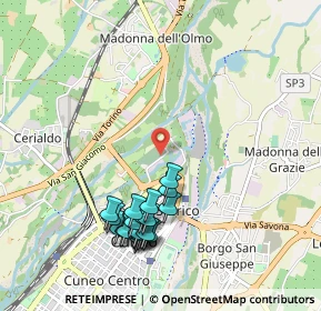 Mappa Via del Fontanone, 12100 Cuneo CN, Italia (1.075)