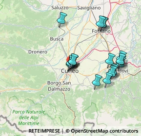 Mappa Via del Fontanone, 12100 Cuneo CN, Italia (13.9535)