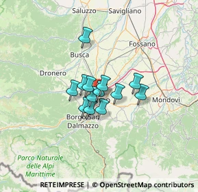 Mappa Via del Fontanone, 12100 Cuneo CN, Italia (7.54846)