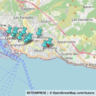 Mappa Via San Luca D'Albaro, 16146 Genova GE, Italia (2.13909)
