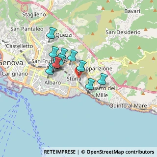 Mappa Via Sagrado, 16147 Genova GE, Italia (1.365)