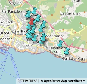 Mappa Via Sagrado, 16147 Genova GE, Italia (1.4565)