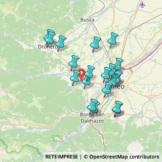Mappa Via Cagnolo, 12010 Bernezzo CN, Italia (6.785)