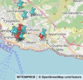 Mappa Via Angelo Orsini, 16147 Genova GE, Italia (2.2775)