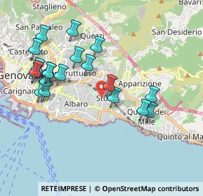 Mappa Via S. Pio X, 16147 Genova GE, Italia (2.0455)