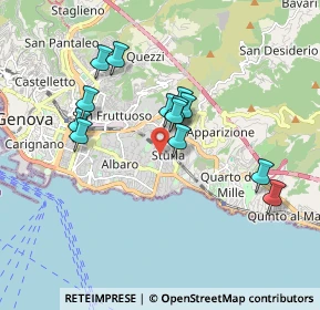 Mappa Via Angelo Orsini, 16147 Genova GE, Italia (1.58231)
