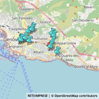Mappa Via S. Pio X, 16147 Genova GE, Italia (1.71308)