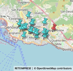 Mappa Via Flora, 16146 Genova GE, Italia (1.1935)