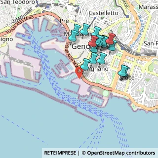 Mappa Via Molo Cagni, 16128 Genova GE, Italia (0.9125)