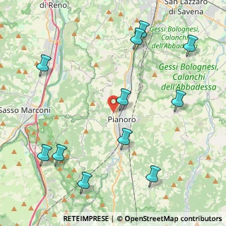 Mappa Via del Sasso, 40065 Pianoro BO, Italia (5.35)
