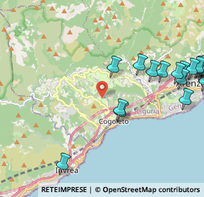 Mappa Strada Vicinale Chiappino, 16016 Cogoleto GE, Italia (2.919)