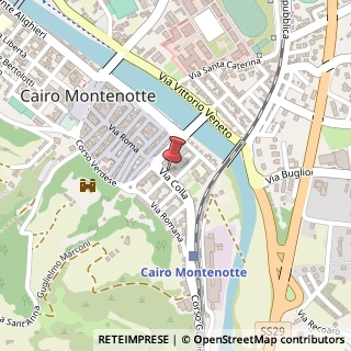 Mappa Via Andrea Colla, 13, 17014 Cairo Montenotte, Savona (Liguria)
