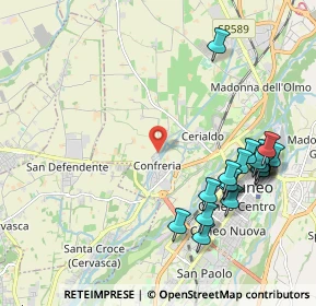 Mappa Via S. Damiano Macra, 12100 Cuneo CN, Italia (2.3825)