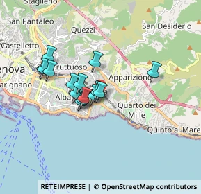 Mappa Via Stefano Castagnola, 16147 Genova GE, Italia (1.33733)