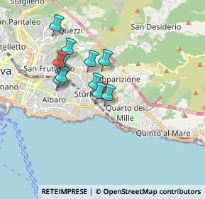 Mappa Via Angelo Sciaccaluga, 16147 Genova GE, Italia (1.45273)