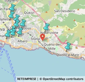 Mappa Via Angelo Sciaccaluga, 16147 Genova GE, Italia (2.74273)
