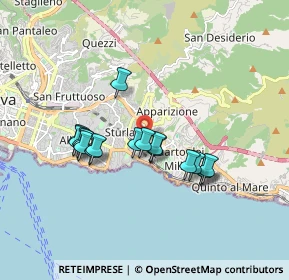 Mappa Via Angelo Sciaccaluga, 16147 Genova GE, Italia (1.53647)