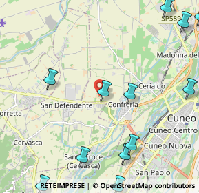 Mappa Via Cascine Barca, 12100 Cuneo CN, Italia (3.07417)