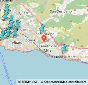 Mappa Via dello Zucco, 16147 Genova GE, Italia (3.12273)