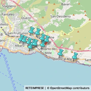 Mappa Via Stefano Turr, 16147 Genova GE, Italia (1.49692)
