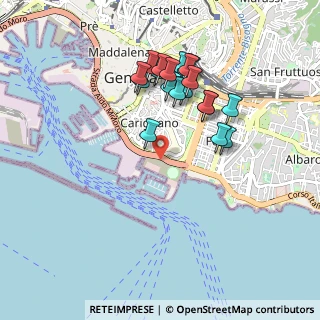 Mappa Via dei Pescatori, 16128 Genova GE, Italia (0.8645)