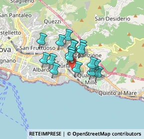 Mappa Via Brigata Salerno, 16147 Genova GE, Italia (1.05588)