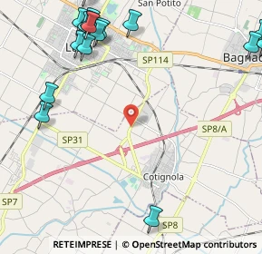 Mappa Via Pilastrino, 48032 Cotignola RA, Italia (3.3385)
