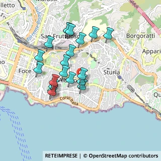 Mappa Via F. D. Guerrazzi, 16146 Genova GE, Italia (0.8415)