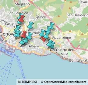 Mappa Via Giorgio Parodi, 16146 Genova GE, Italia (1.8095)