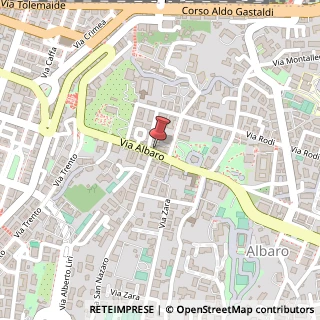 Mappa Via Albaro, 22r, 16145 Genova, Genova (Liguria)