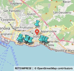 Mappa Via Sibilla Mertens, 16147 Genova GE, Italia (1.44933)
