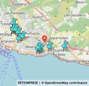 Mappa Via Sibilla Mertens, 16147 Genova GE, Italia (2.06667)