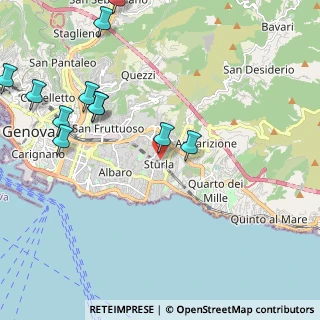 Mappa Via Sibilla Mertens, 16147 Genova GE, Italia (2.85667)